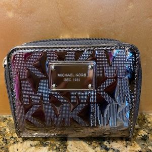 Michael Kors metallic wallet.